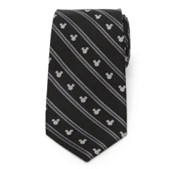 Disney Mickey Mouse Stripe Black Men's Tie