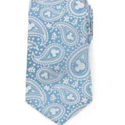 Disney Mickey Mouse Teal Paisley Men's Tie