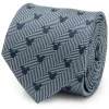 Disney Mickey Silhouette Blue Herringbone Men's Tie