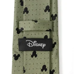 Disney Mickey Silhouette Dot Green Men's Tie
