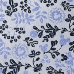 Disney Mickey Silhouette Floral Blue White Tie