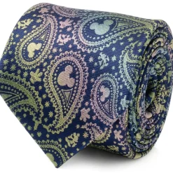 Disney Mickey Silhouette Iridescent Navy Tie