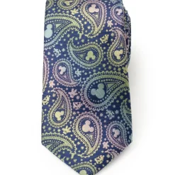 Disney Mickey Silhouette Iridescent Navy Tie