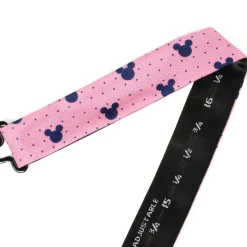 Disney Mickey Silhouette Pink Dot Pre-tied Bow Tie