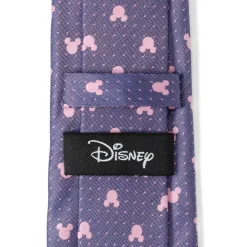 Disney Mickey Silhouette Purple Pink Dot Tie