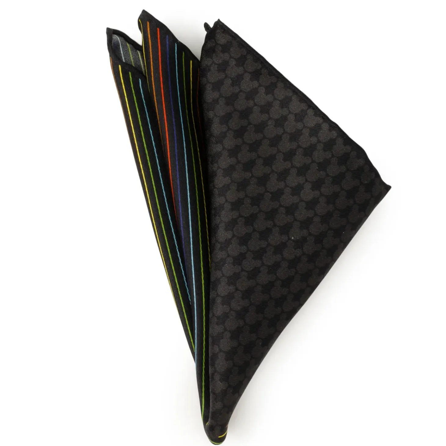 Disney Mickey Silhouette Rainbow Pocket Square