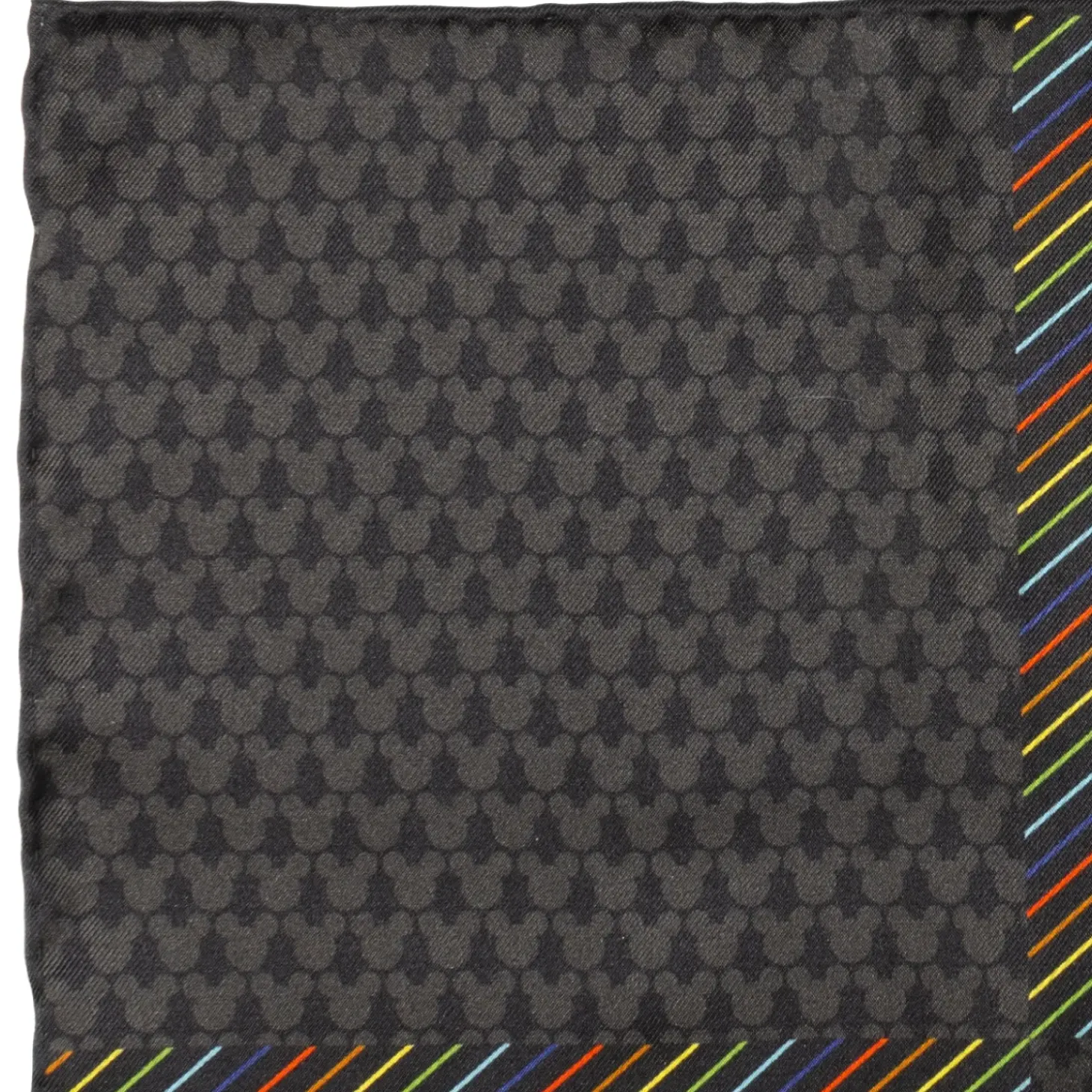 Disney Mickey Silhouette Rainbow Pocket Square