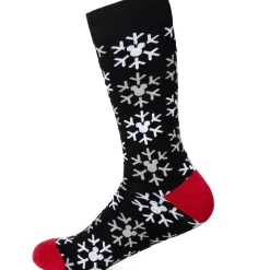 Disney Mickey Snow Black Sock and Mickey Blue Lapel Pin Gift Set