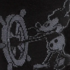 Disney Mickey Steamboat Willie Sock and Mickey Blue Lapel Pin Gift Set