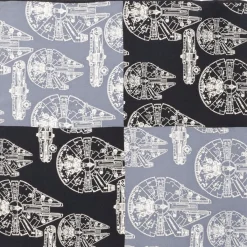 Star Wars Millenium Falcon Blue Pocket Square