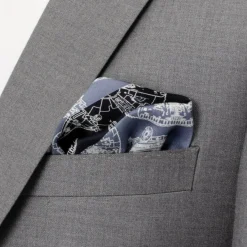 Star Wars Millenium Falcon Blue Pocket Square