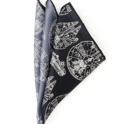 Star Wars Millenium Falcon Blue Pocket Square