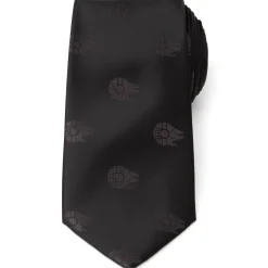 Star Wars Millennium Falcon Black Tonal Men's Tie
