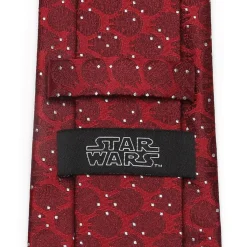 Star Wars Millennium Falcon Dot Red Men's Tie