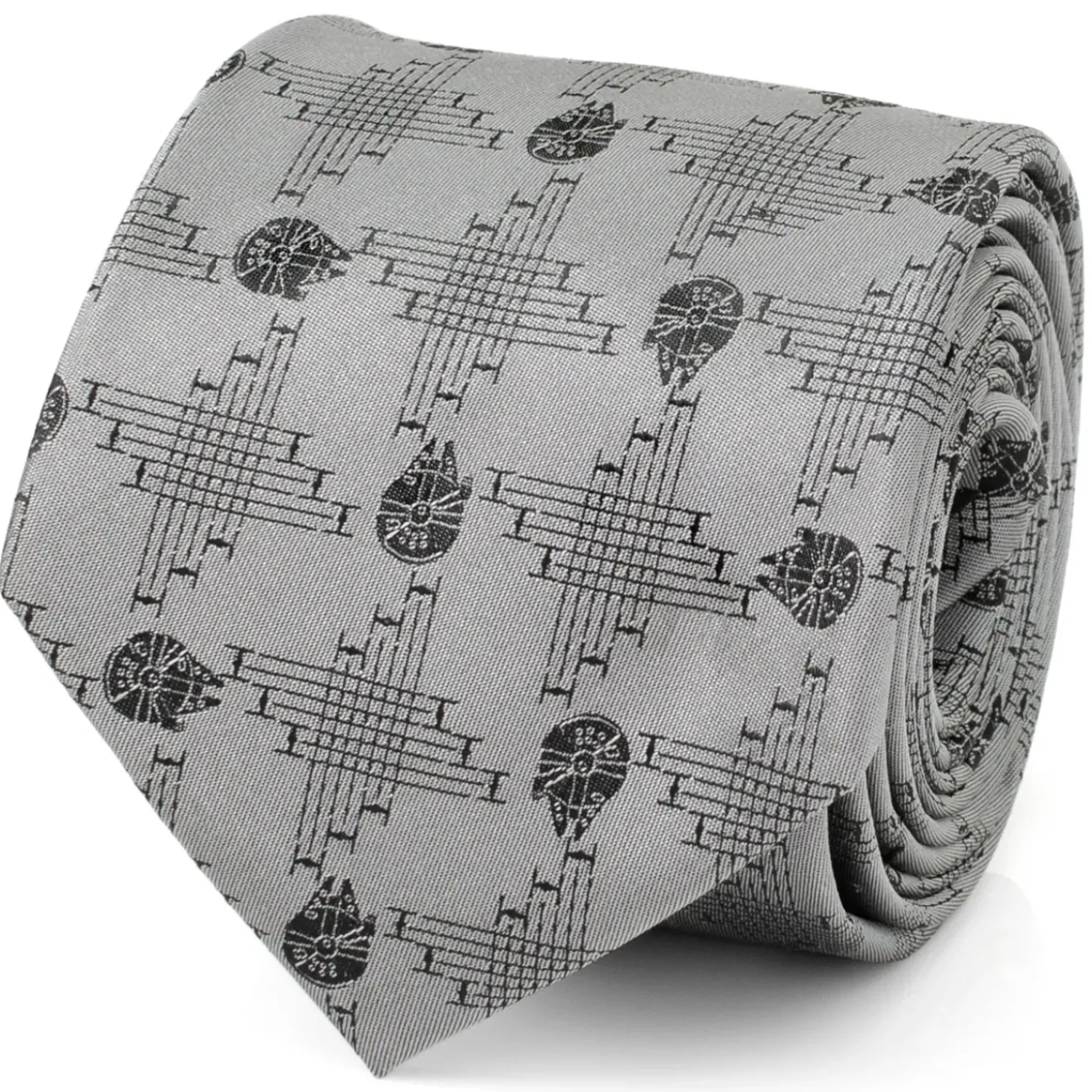 Star Wars Millennium Falcon Gray Men's Tie