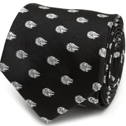 Star Wars Millennium Falcon Metallic Silver Men's Tie