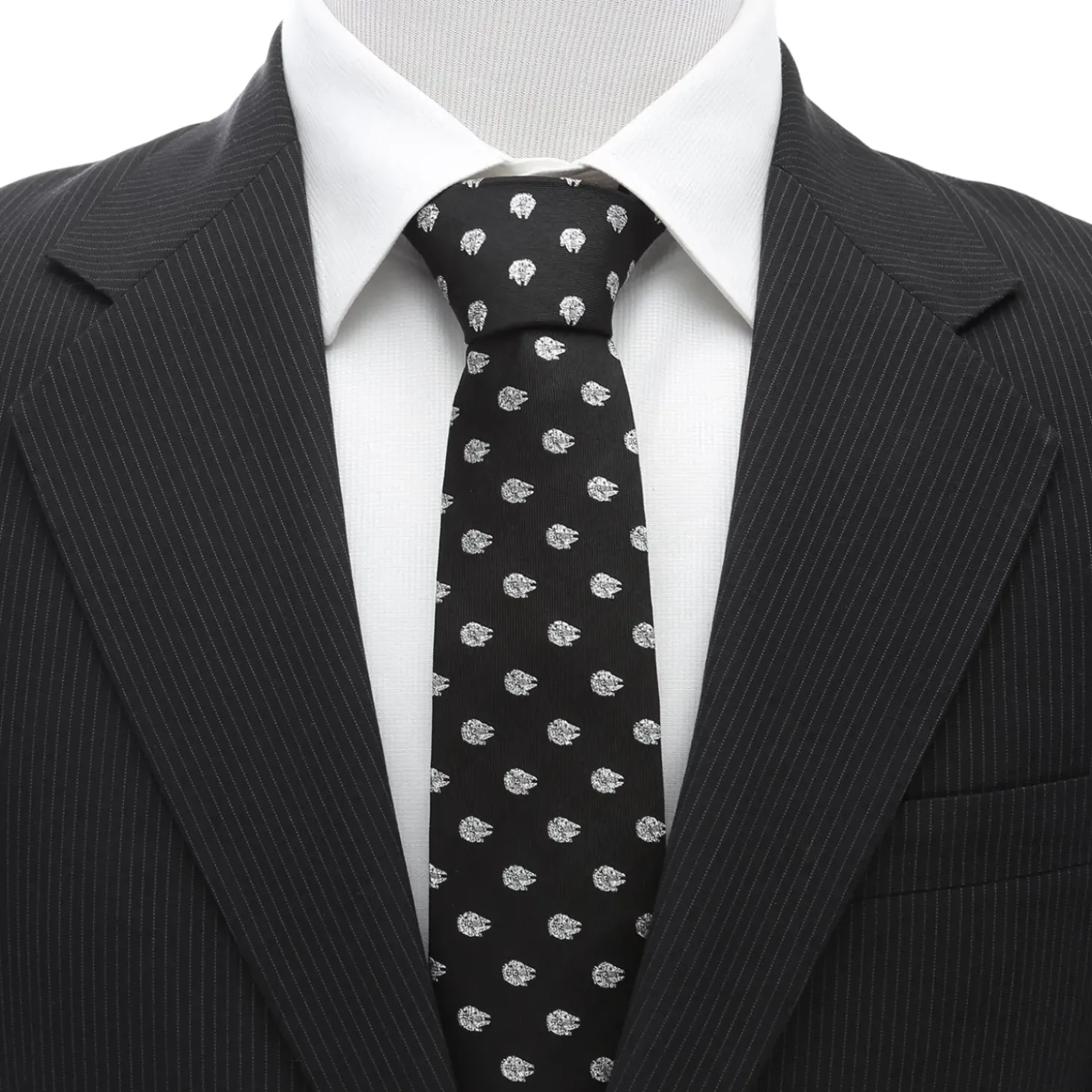 Star Wars Millennium Falcon Metallic Silver Men's Tie
