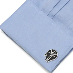 Star Wars Millennium Falcon Silver Cufflinks