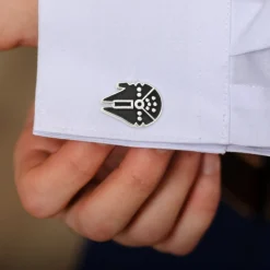 Star Wars Millennium Falcon Silver Cufflinks