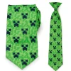 Minecraft Creeper Green Father/Son Tie Set