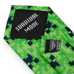 Minecraft Creeper Green Father/Son Tie Set