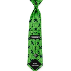 Minecraft Creeper Green Father/Son Tie Set