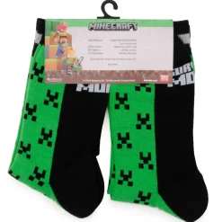 Minecraft Creeper Green Father/Son Sock Set