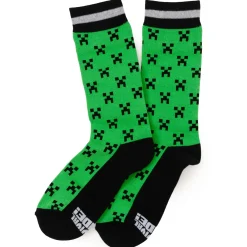 Minecraft Creeper Green Father/Son Sock Set