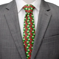 Minecraft Creeper TNT Isometric Green Men's Tie