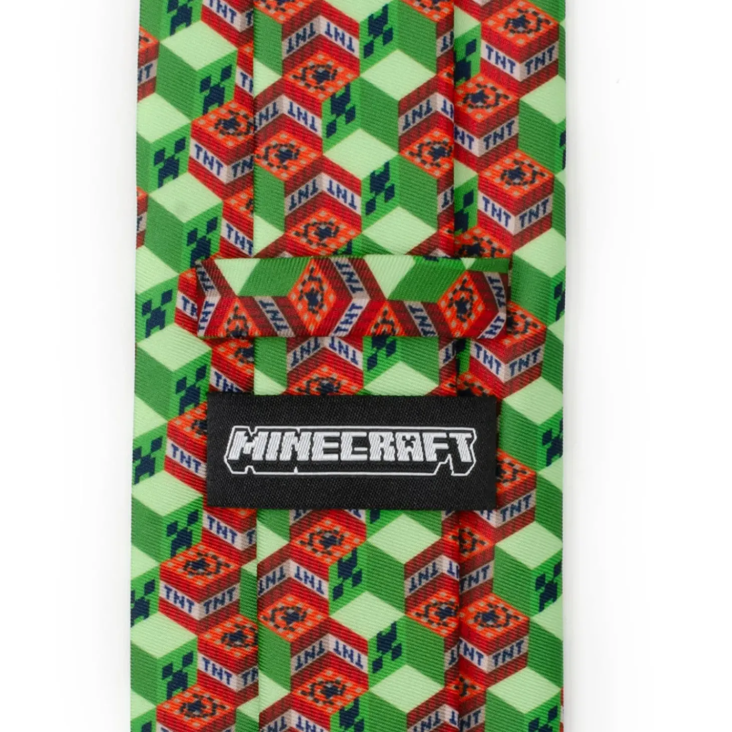 Minecraft Creeper TNT Isometric Green Men's Tie