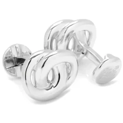 Ox and Bull Trading Co. Modern Infinity Sterling Silver Cufflinks