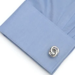 Ox and Bull Trading Co. Modern Infinity Sterling Silver Cufflinks