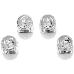 Ox and Bull Trading Co. Modern Knot Sterling Silver Studs