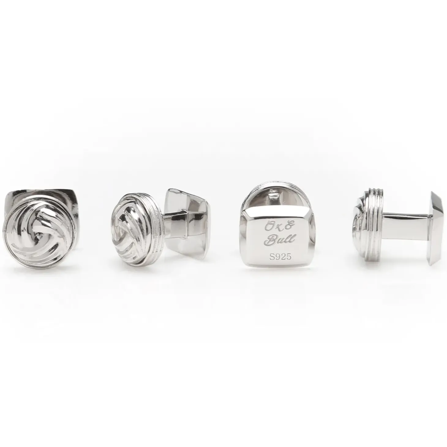 Ox and Bull Trading Co. Modern Knot Sterling Silver Studs