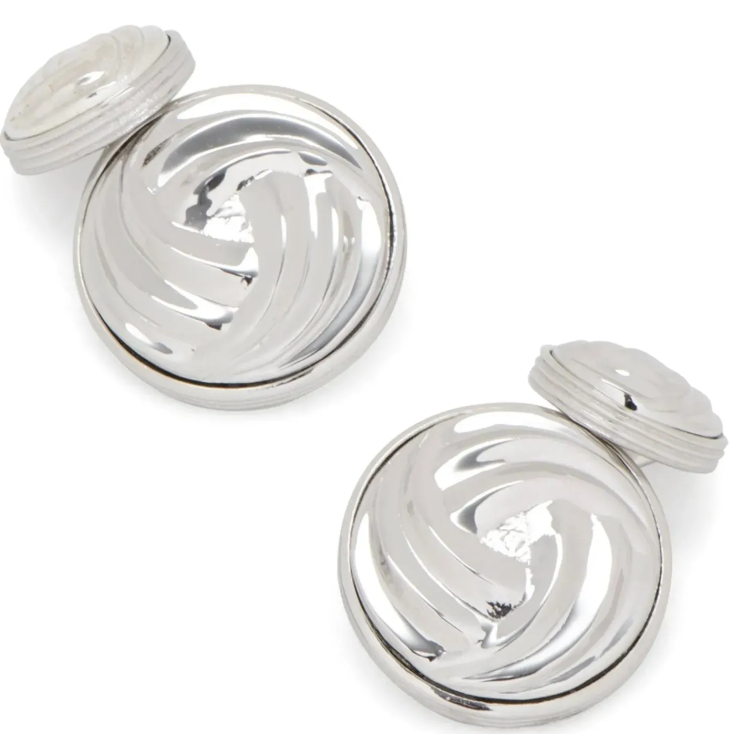 Ox and Bull Trading Co. Modern Knot Sterling Silver Cufflinks and Stud Set
