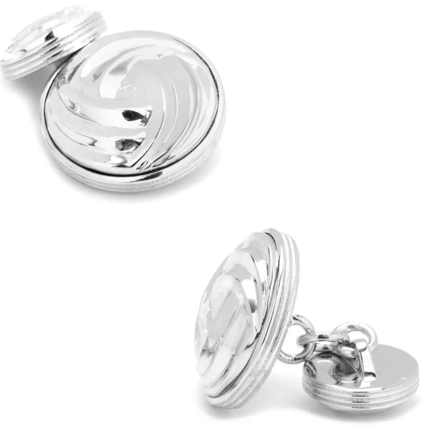 Ox and Bull Trading Co. Modern Knot Sterling Silver Cufflinks