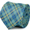 Disney Monsters Inc Plaid Blue Green Tie