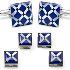 Ox and Bull Trading Co. Mother of Pearl Diamond Stud Set