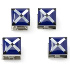 Ox and Bull Trading Co. Mother of Pearl Floating and Diamond Stud Set