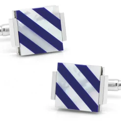 Ox and Bull Trading Co. Mother of Pearl Floating and Diamond Stud Set