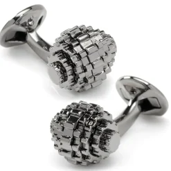 Tateossian Moving Gunmetal Gear Cufflinks