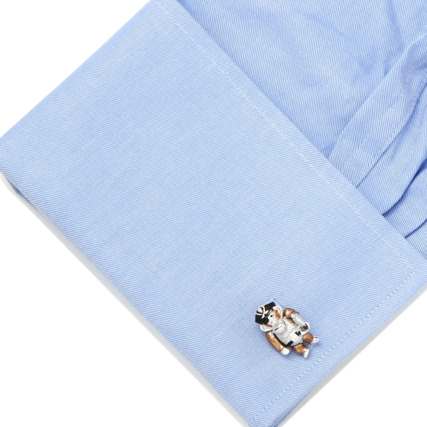 Jan Leslie Moving Monkey Pirate with Hat and Sword Cufflinks