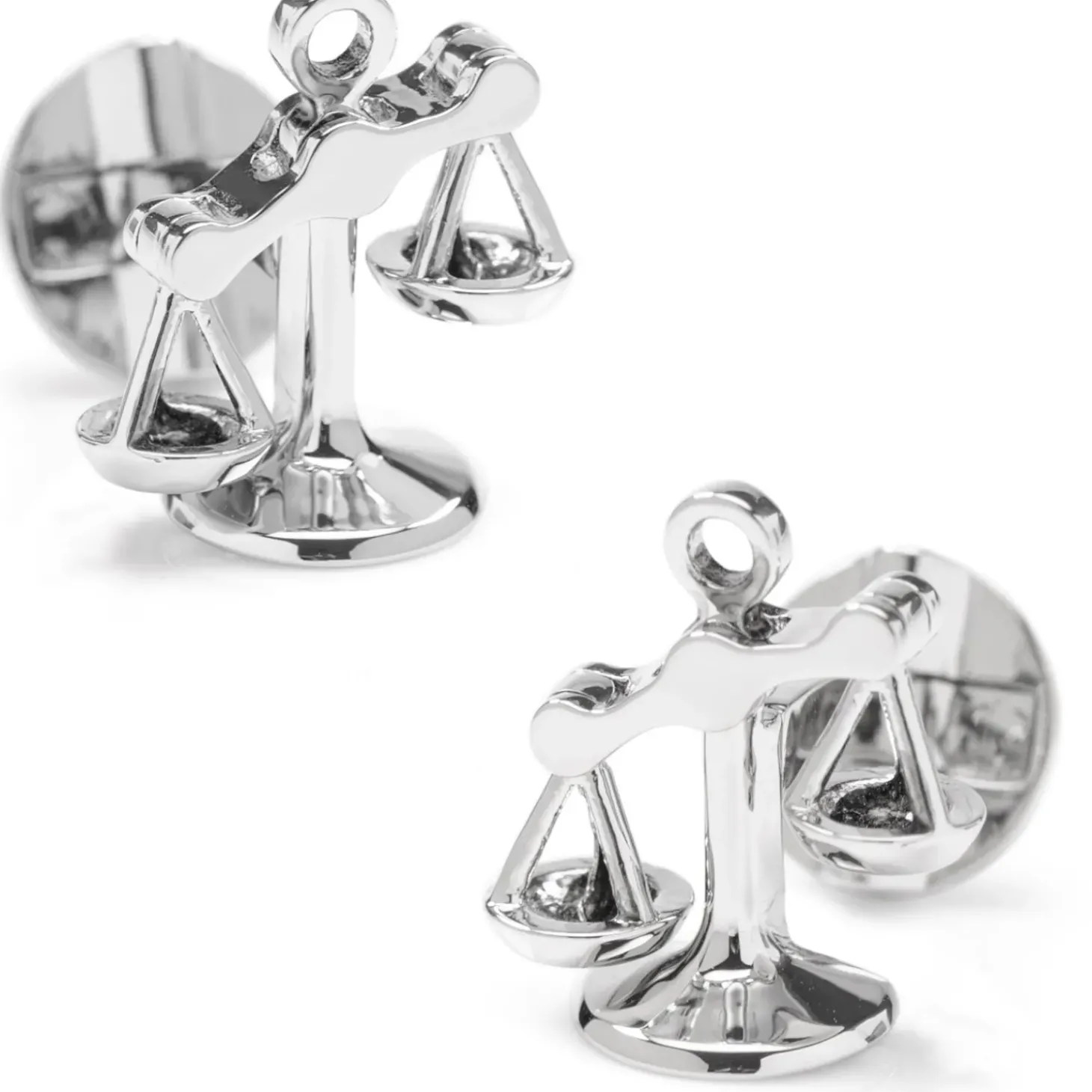 Ox and Bull Trading Co. Moving Parts Scales of Justice Cufflinks
