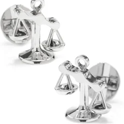 Ox and Bull Trading Co. Moving Parts Scales of Justice Cufflinks