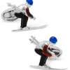 Jan Leslie Moving Skier Cufflinks