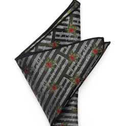 Cufflinks, Inc. Music Holly Note Pocket Square