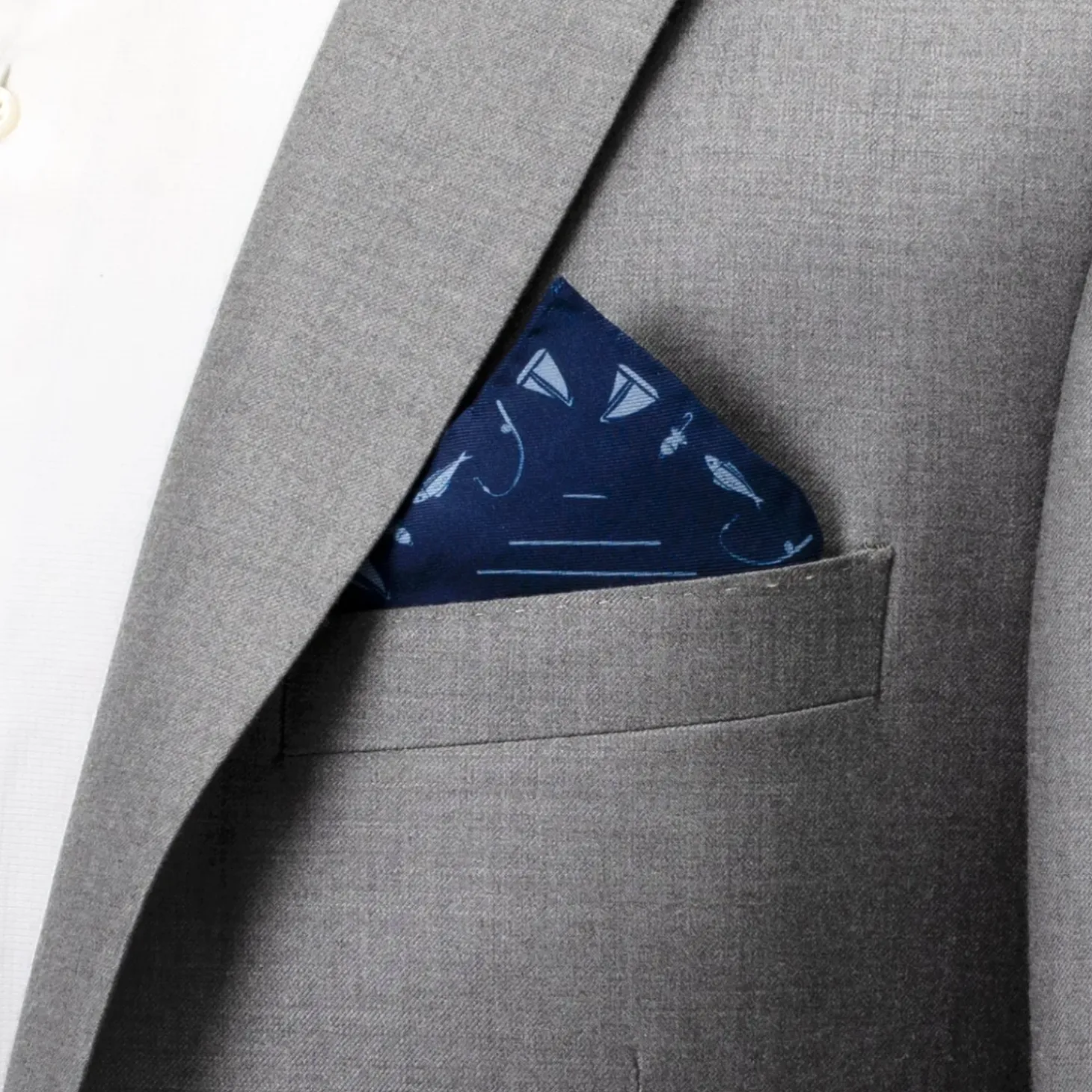 Cufflinks, Inc. Nautical Blue Pocket Square