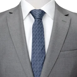 Ox and Bull Trading Co. Navy Patterned Men's Tie