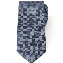 Ox and Bull Trading Co. Navy Patterned Men's Tie