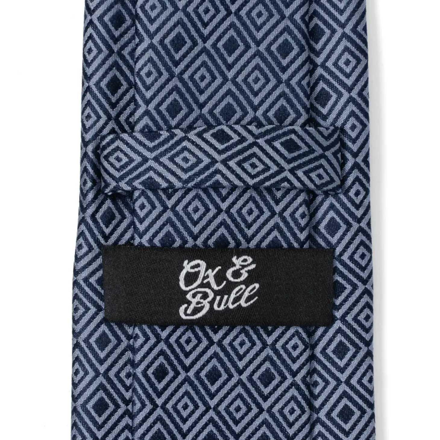 Ox and Bull Trading Co. Navy Patterned Men's Tie